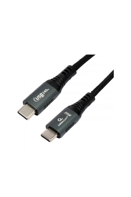 Кабель Cablexpert CCP-USB2.0-240W-2M 2 м (черный) 