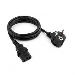 Кабель Cablexpert PC-186-1.5-3M Schuko-C13 3x1.5мм2 10A с заземлением медь 3 м (черный)