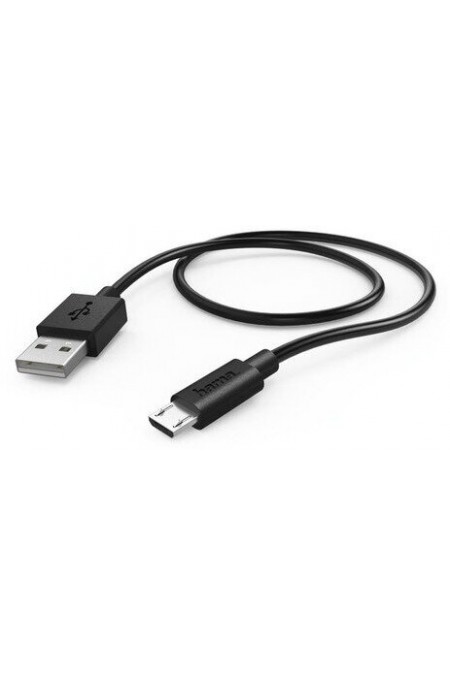 Кабель Hama 00178328 micro USB B (m) USB A(m) 0.6 м (черный) 