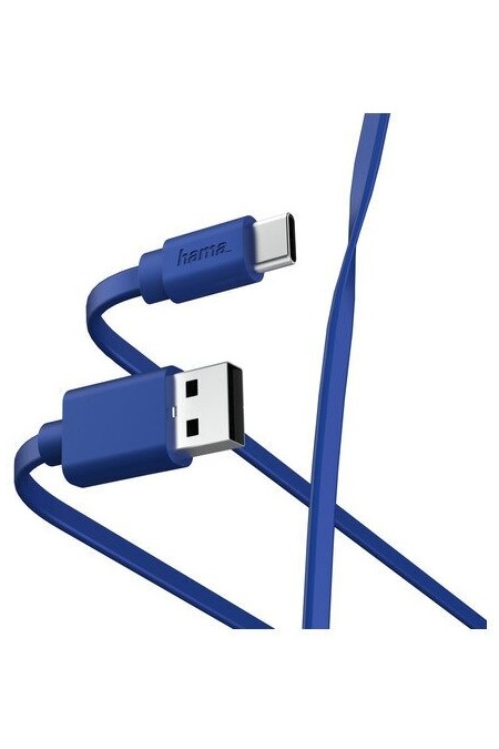 Кабель Hama 00187229 USB Type-C USB A(m) 1 м (синий) 