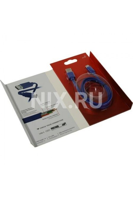 Кабель Hama 00187229 USB Type-C USB A(m) 1 м (синий) 2