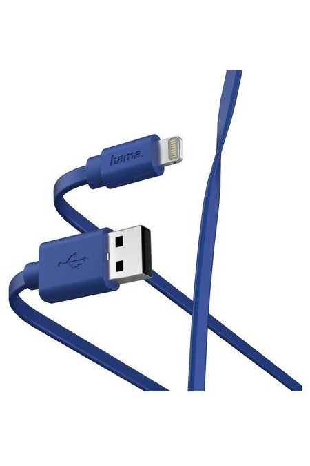 Кабель Hama 00187232 Lightning USB A(m) 1 м (синий) 
