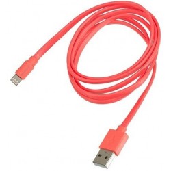 Кабель Hama Flat 00173645 Lightning (m) USB A(m) 1.2 м (розовый)