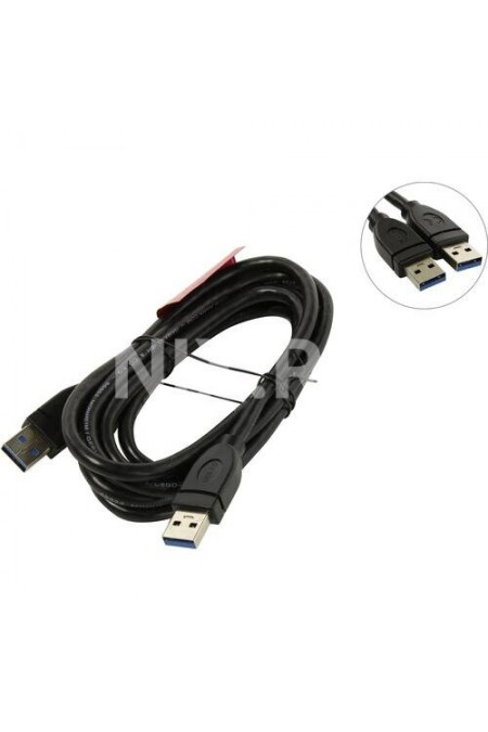 Кабель Hama H-54500 USB 3.0 A-A (m-m) 1.8 м (черный) 2