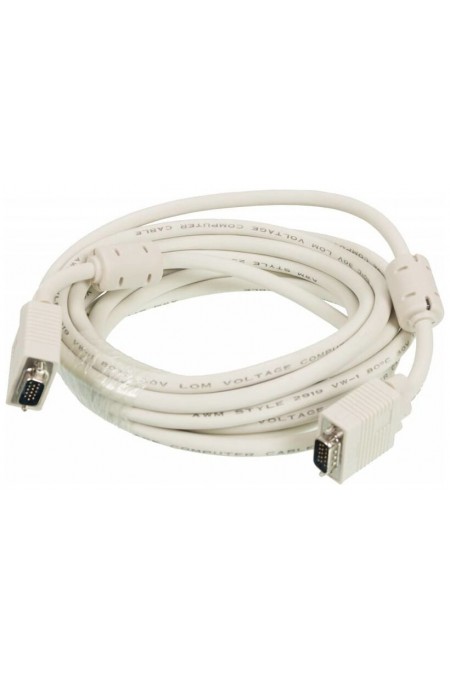 Кабель Ningbo CAB016S-5m VGA HD15 (m)/VGA HD15 (m) 5 м (серый) 1