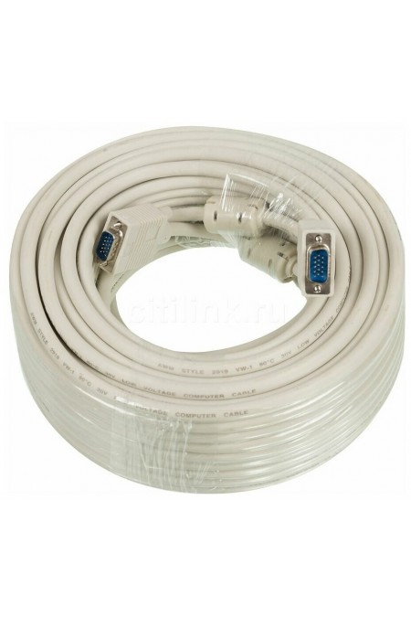 Кабель Ningbo CAB016S VGA (m) VGA (m) 30 м (белый) 