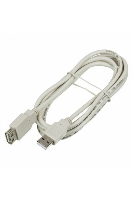 Кабель Ningbo USB2.0-AM-AF-BR USB A(m) USB A(f) 1.8 м (серый) 