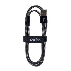 Кабель Perfeo U4802 USB2.0 A вилка - Micro USB вилка 3 м (черный/белый)