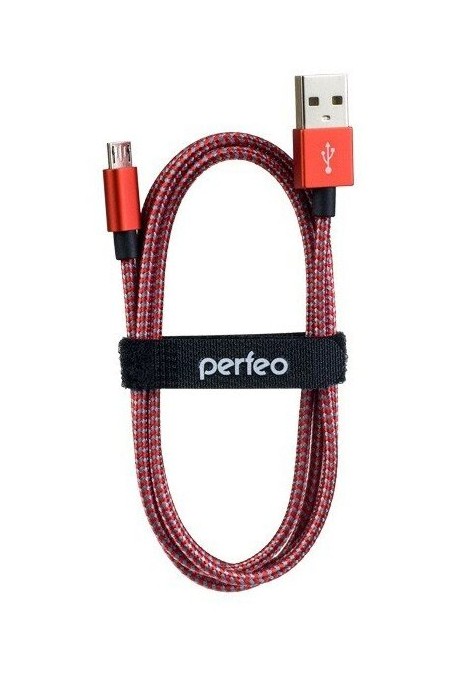 Кабель Perfeo U4804 USB2.0 A вилка - Micro USB вилка 3 м (красный/белый) 3