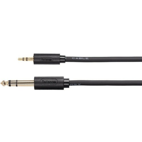 Кабель Telecom TAV6165-1.5M 3.5ST(M)/6.35 ST(M) 1.5 м (черный) 