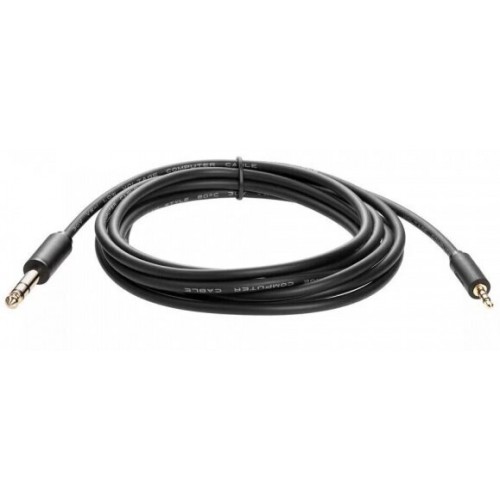 Кабель Telecom TAV6165-1.5M 3.5ST(M)/6.35 ST(M) 1.5 м (черный) 2