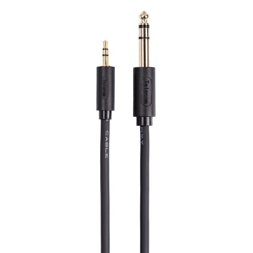 Кабель Telecom TAV6165-3M 3.5ST(M)/6.35 ST(M) 3 м (черный) 6