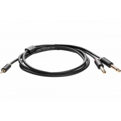 Кабель Telecom TAV6168-1.5M 3.5ST(M)/2X6.35 ST(M) 1.5 м (черный)