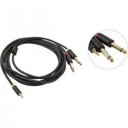 Кабель Telecom TAV6168-3M 3.5ST(M)/2X6.35 ST(M) 3 м (черный)