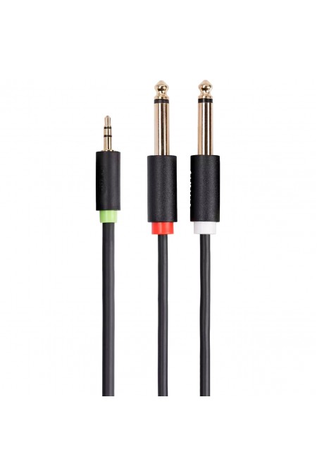 Кабель Telecom TAV6168-3M 3.5ST(M)/2X6.35 ST(M) 3 м (черный) 5