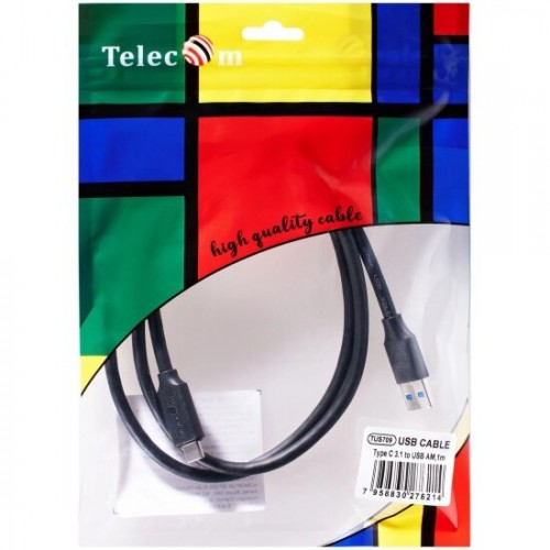 Кабель Telecom TUS709-1M 1 м (черный) 1