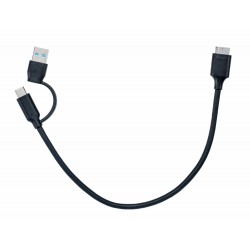 Кабель Telecom TUS714-0.3M 0.3 м (черный)