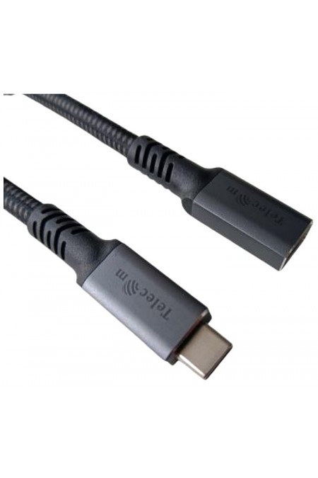 Кабель Telecom TUS845-0.3M USB4 TypeCM/FM 8K@60Hz 40Gbps PD 240W медь 0.3 м (черный) 