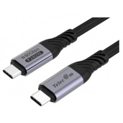 Кабель Telecom TUS855-1.2M USB4 TypeCM/CM 16K@60Hz 80Gbps PD 240W медь 1.2 м (черный)