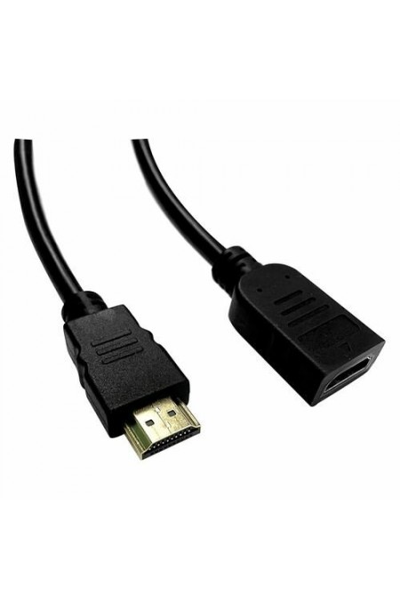 Кабель-удлинитель Buro BU-HDMI2.0-EXTND-2M HDMI (m)/HDMI (f) 2 м (черный) 