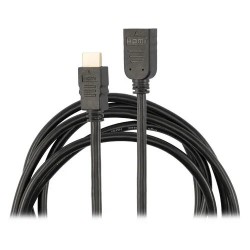 Кабель-удлинитель Buro BU-HDMI2.0-EXTND-3M HDMI (m)/HDMI (f) 3 м (черный)