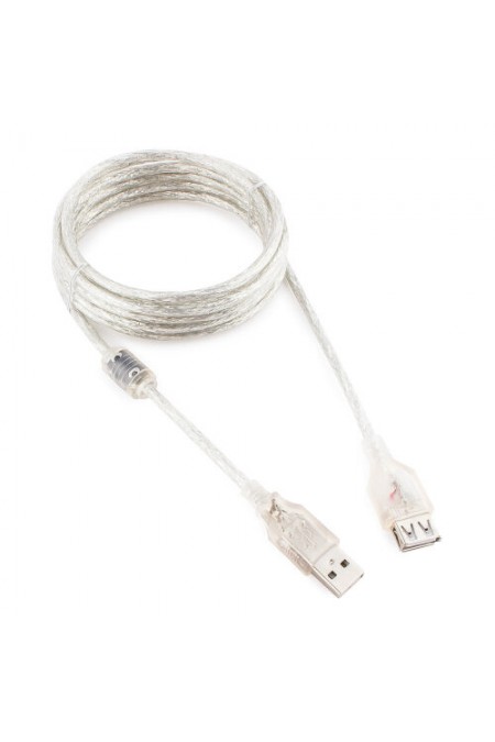 Кабель удлинитель Cablexpert CCF-USB2-AMAF-TR-15 AM/AF 45 м (прозрачный) 
