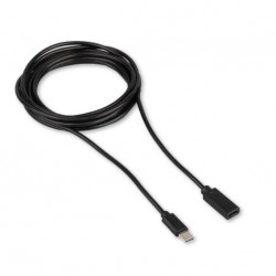 Кабель удлинитель Cablexpert CCP-USB2-CMCF-3M Type-C(М)/Type-C(F) 3А 60Вт PD/QC3.0 медь Pro 3 м (черный)