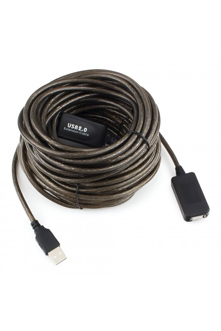 Кабель удлинитель Cablexpert UAE-01-15M AM/AF 15м (черный) 