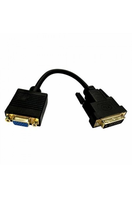 Переходник Buro 0.23м (DVI-D (m) VGA (f)) 0.23 м (черный) 