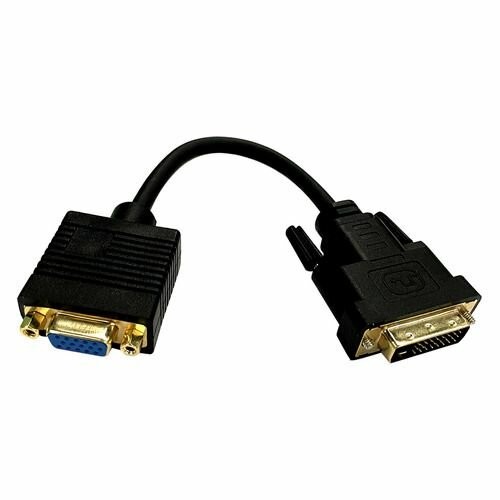 Переходник Buro 0.23м (DVI-D (m) VGA (f)) 0.23 м (черный) 