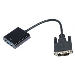 Переходник Cablexpert A-DVID-VGAF-01 25M/15F 0.2 м (черный)