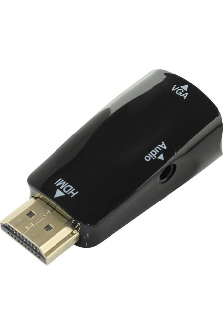 Переходник Cablexpert A-HDMI-VGA-02 19M/15F Jack3.5 аудиовыход (черный) 1
