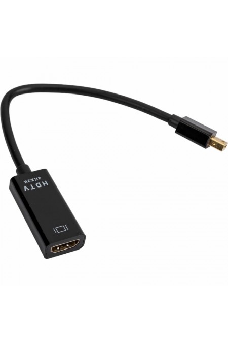 Переходник Cablexpert A-mDPM-HDMIF4K-01 4K 20M/19F 0.15 м (черный) 