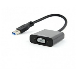 Переходник Cablexpert AB-U3M-VGAF-01 (черный)