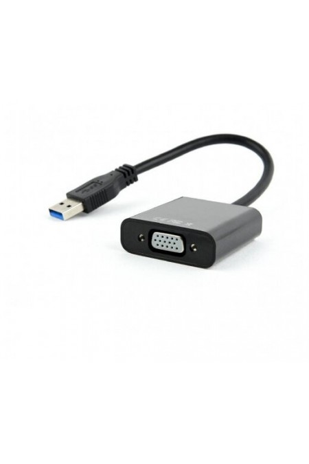 Переходник Cablexpert AB-U3M-VGAF-01 (черный) 