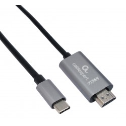 Переходник Cablexpert CCB-A-CM-HDMI-1.8M с Type-C на HDMI v2.0 Mobile 1.8 м (черный)