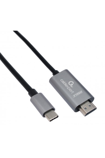 Переходник Cablexpert CCB-A-CM-HDMI-1.8M с Type-C на HDMI v2.0 Mobile 1.8 м (черный) 