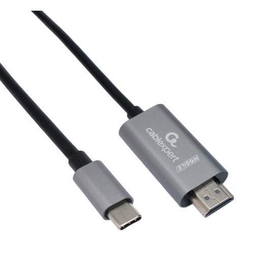 Переходник Cablexpert CCB-A-CM-HDMI-1.8M с Type-C на HDMI v2.0 Mobile 1.8 м (черный) 