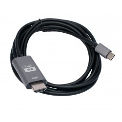 Переходник Cablexpert CCB-A-CM-HDMI-1.8M с Type-C на HDMI v2.0 Mobile 1.8 м (черный)