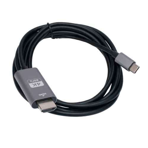 Переходник Cablexpert CCB-A-CM-HDMI-1.8M с Type-C на HDMI v2.0 Mobile 1.8 м (черный) 1