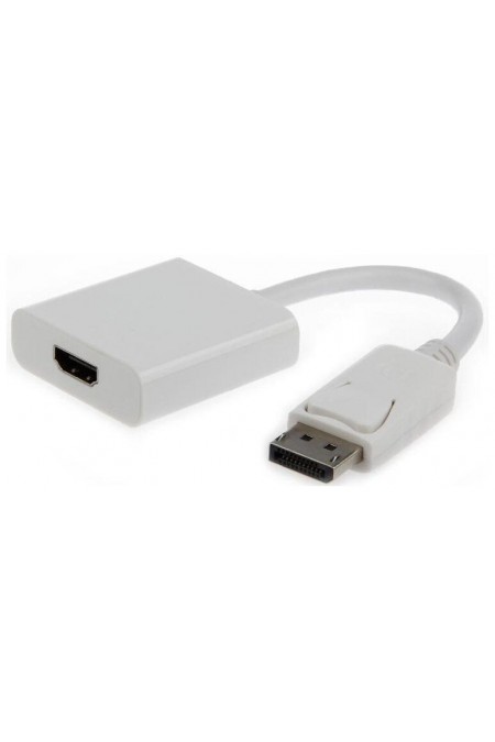 Переходник Cablexpert DisplayPort - gt HDMI A-DPM-HDMIF-002-W (белый) 
