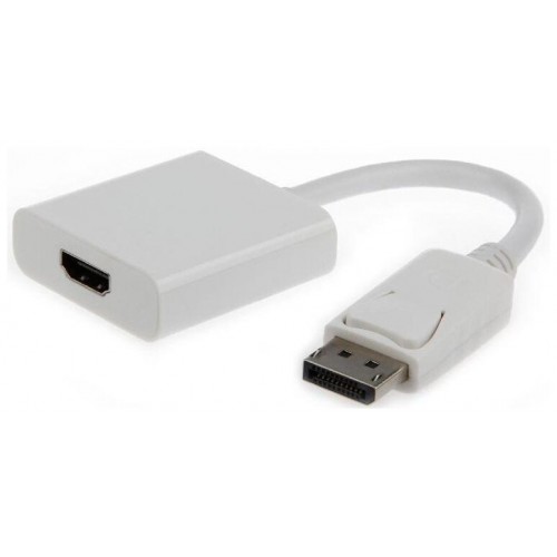 Переходник Cablexpert DisplayPort - gt HDMI A-DPM-HDMIF-002-W (белый) 