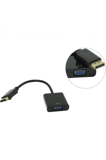 Переходник Cablexpert DisplayPort - VGA A-DPM-VGAF-02 (черный) 2