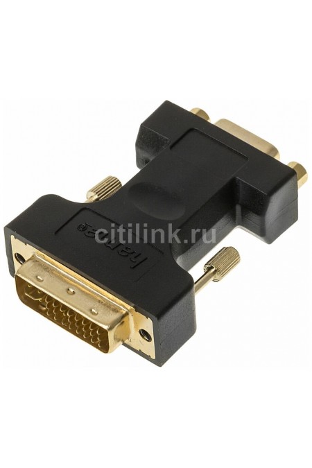 Переходник Hama H-45073 DVI (m)/VGA HD15 (f) (черный) 