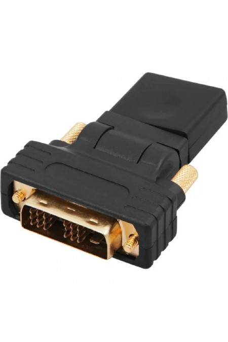 Переходник REXANT 17-6812 DVI-D - гнездо HDMI поворотный (черный) 
