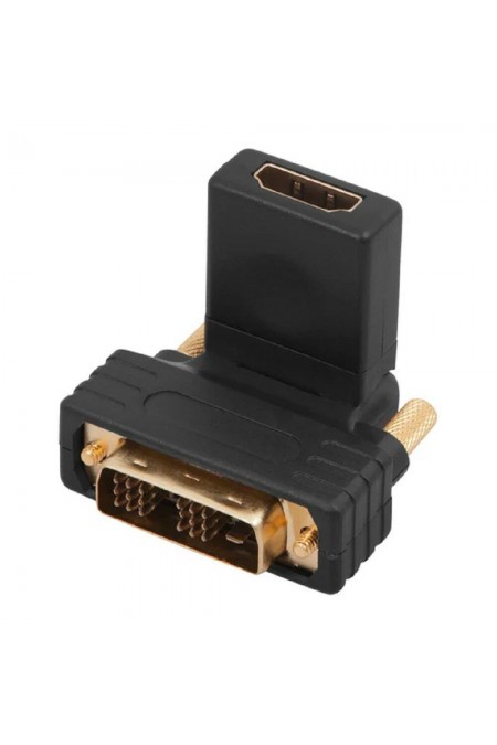 Переходник REXANT 17-6812 DVI-D - гнездо HDMI поворотный (черный) 1