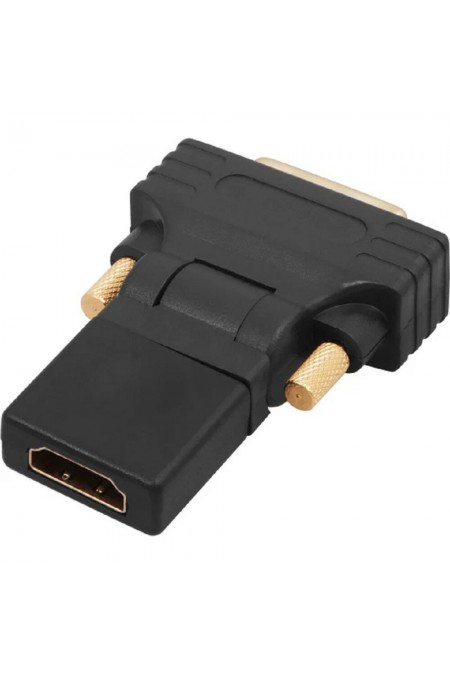 Переходник REXANT 17-6812 DVI-D - гнездо HDMI поворотный (черный) 2