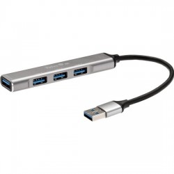 Переходник Telecom TA308U USB 3.0 - USB3.0+3 USB2.0 Aluminum Shell 0.2 м (серый)