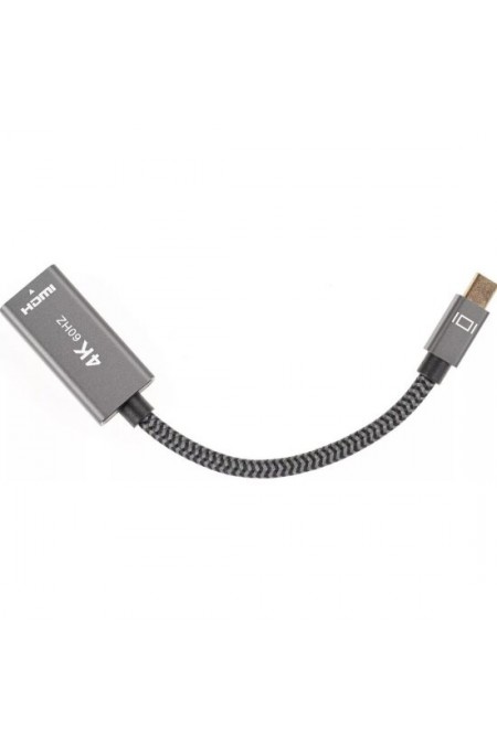 Переходник Telecom TA565 miniDP - HDMI-F 0.15 м (серый) 