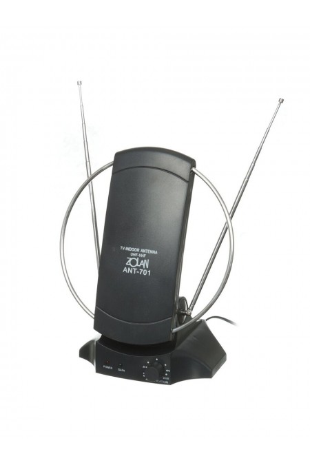 Антенна комнатная ZOLAN ANT-701 (серый) 